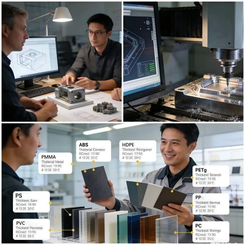 Thermoplastic molding steps