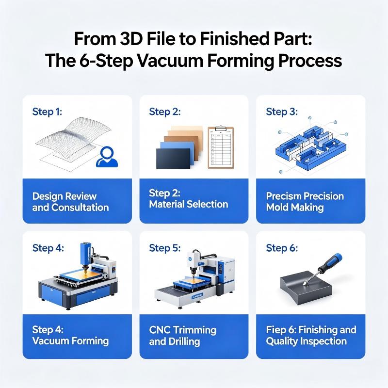 From 3D File to Finished Part The 6-Step Vacuum Forming Process(1)